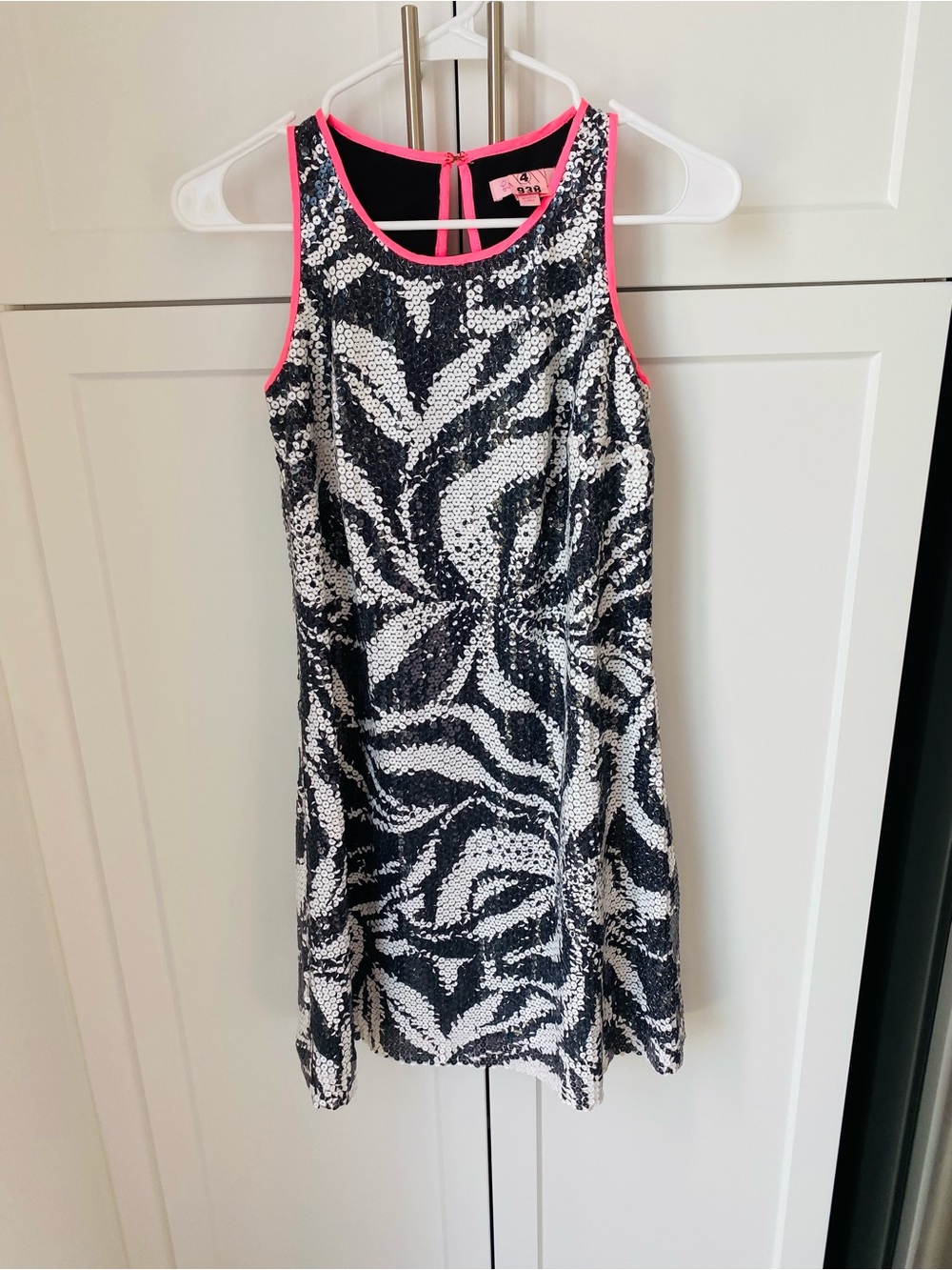 Lilly Pulitzer sequin covered dress in a size 0, pink zebra shift